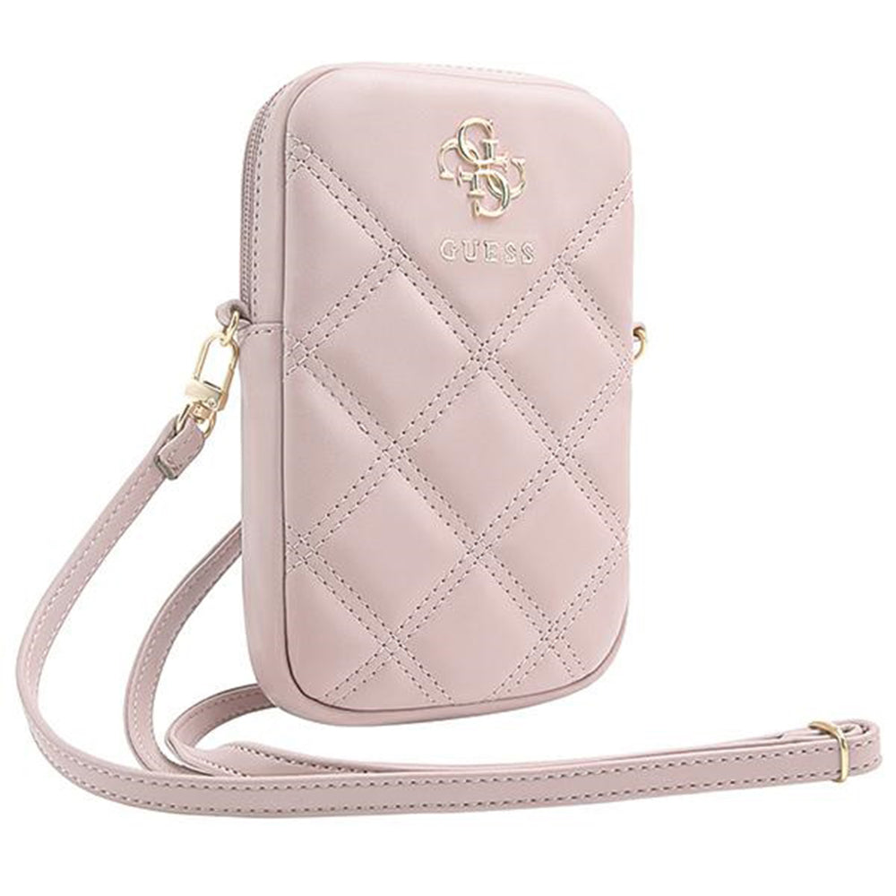 Borsa Universale per Telefono, Guess, Quilted 4G, Rosa
