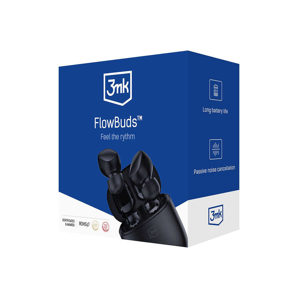 Auricolari Bluetooth 3MK FlowBuds, TWS, Nero
