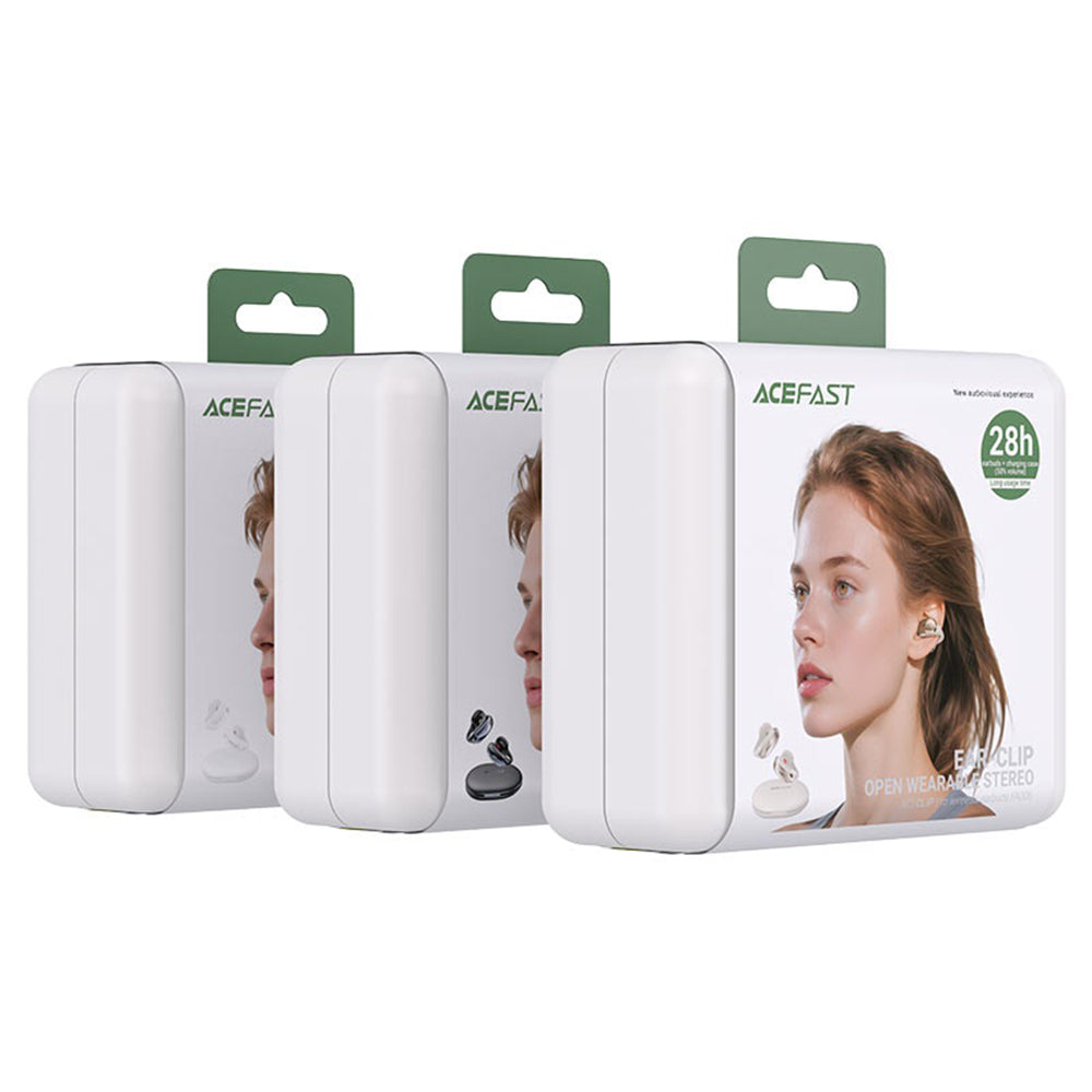 Auricolari Bluetooth Acefast Aceclip Pro, TWS, Bianco