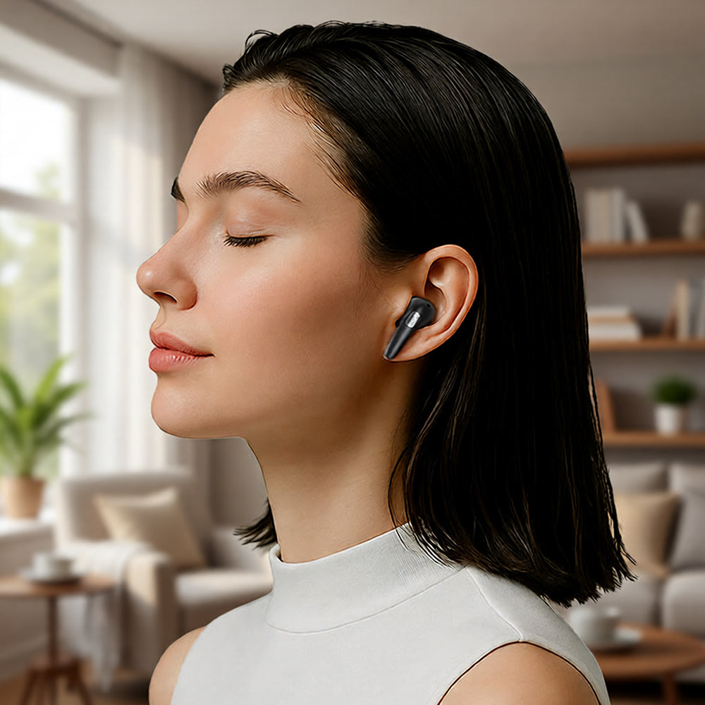 Auricolare Bluetooth Acefast W3, TWS, ANC, Kaki