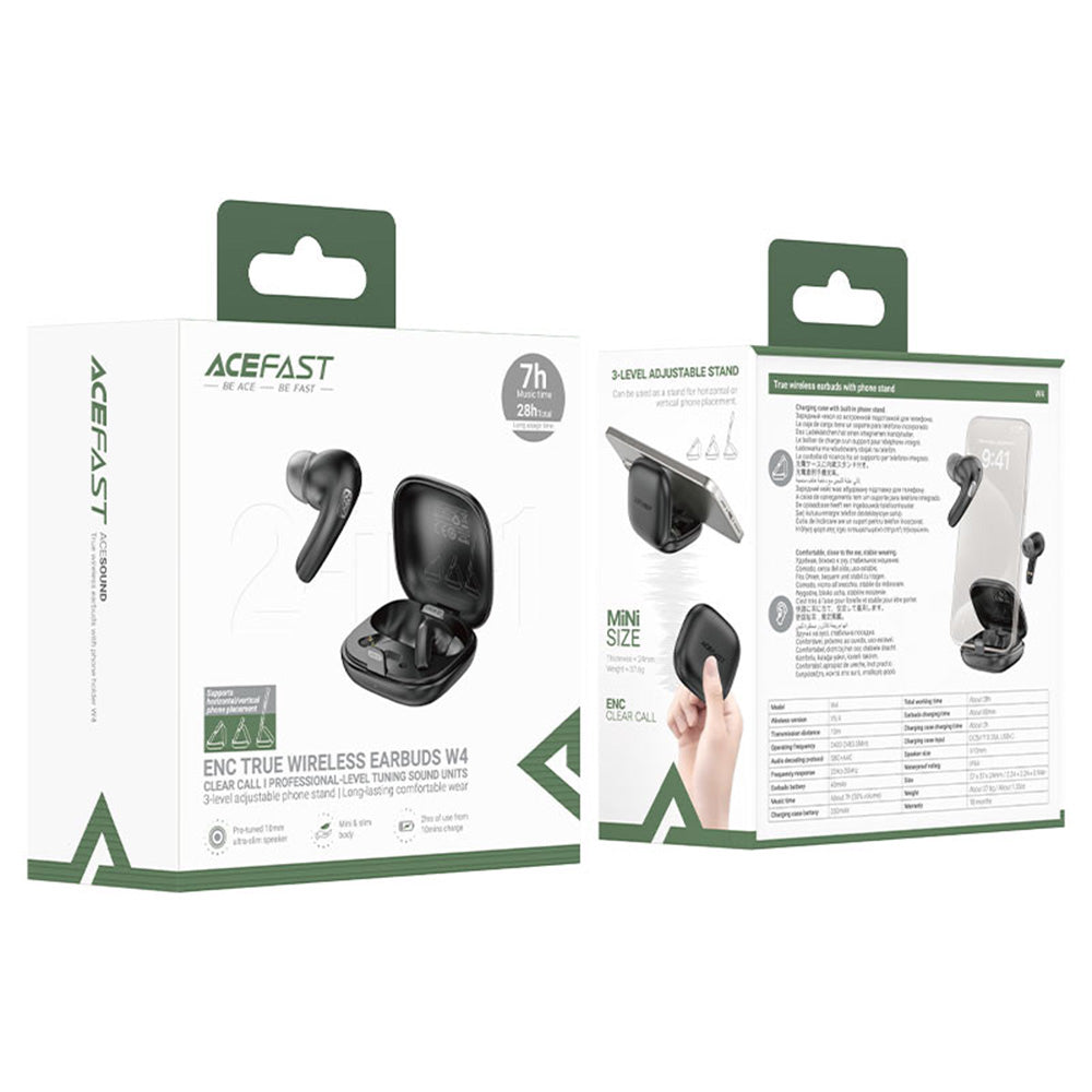 Auricolare Bluetooth Acefast W4, TWS, Beige