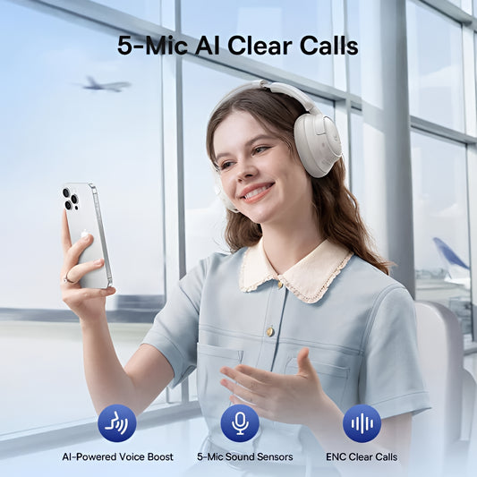 Auricolare Bluetooth Baseus Bass BH1 NC, MultiPoint, A2DP, ANC, Bianco A0203702