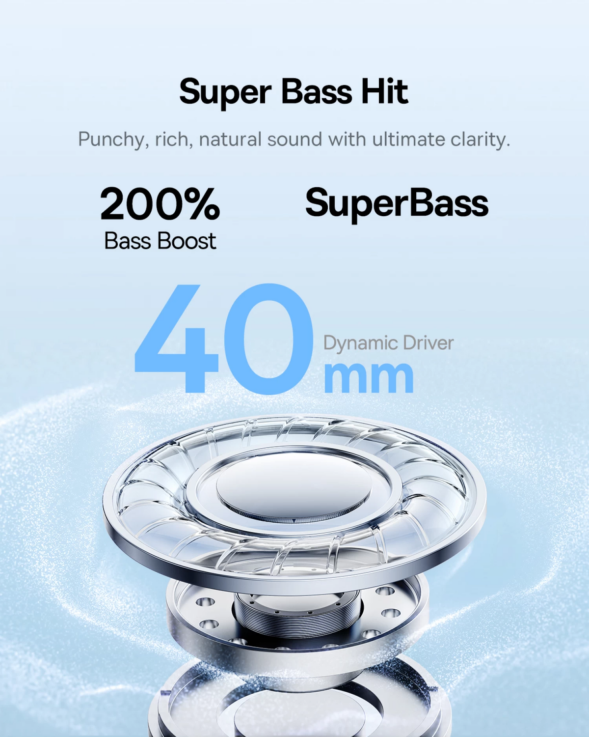 Auricolare Bluetooth Baseus BH1 Lite, A2DP, Bianco A0203C02