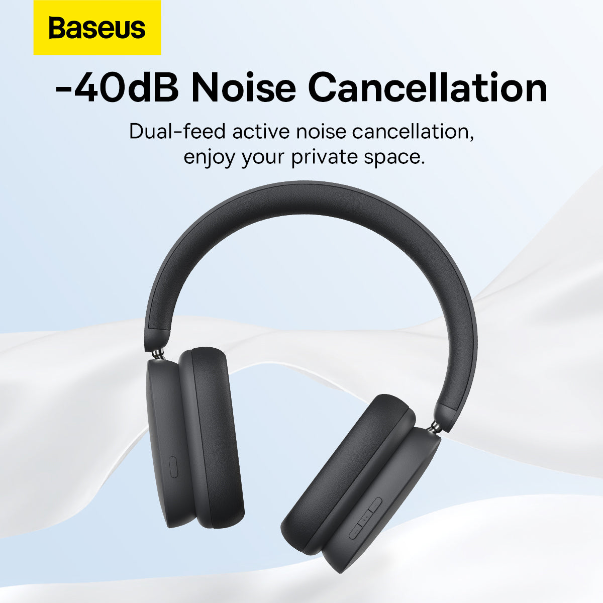 Handsfree Bluetooth Baseus Bowie H1, A2DP, ANC, Grigio NGTW230213