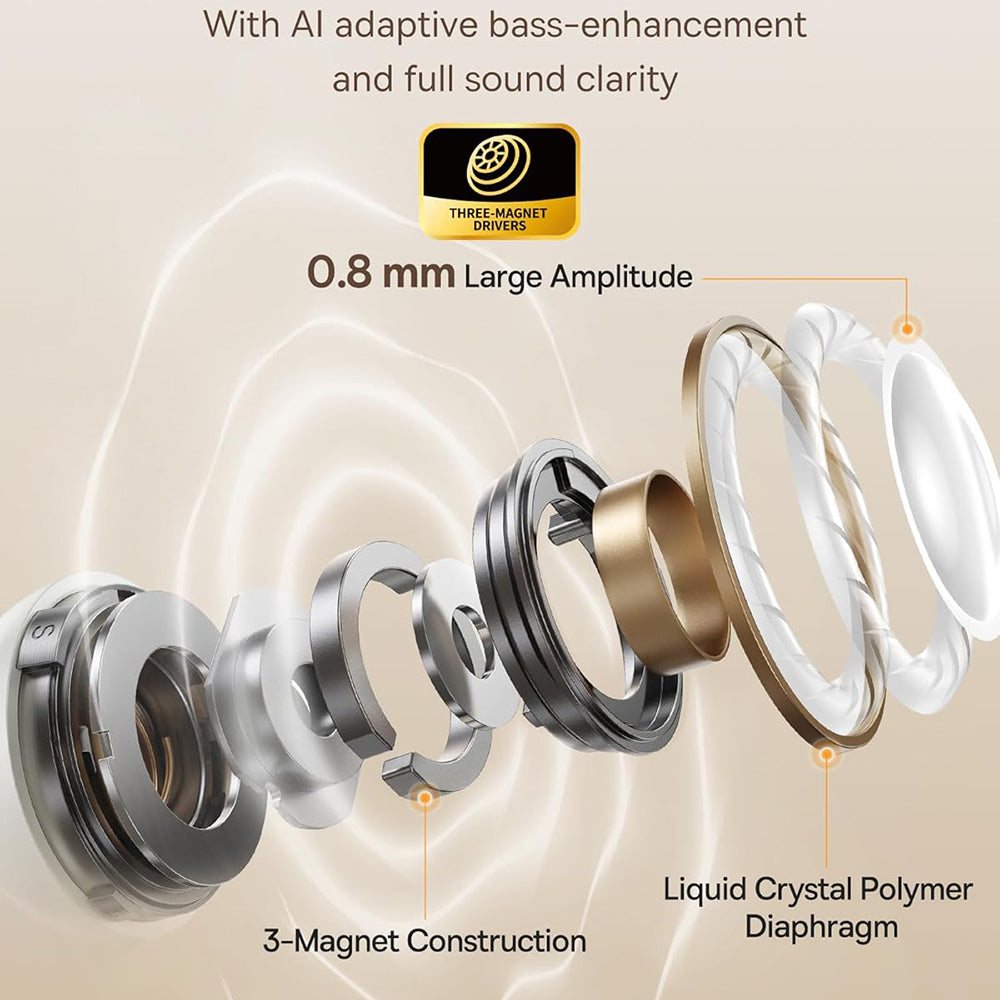 Handsfree Bluetooth Baseus Bowie MC1, TWS, Bianco A00083501226-00