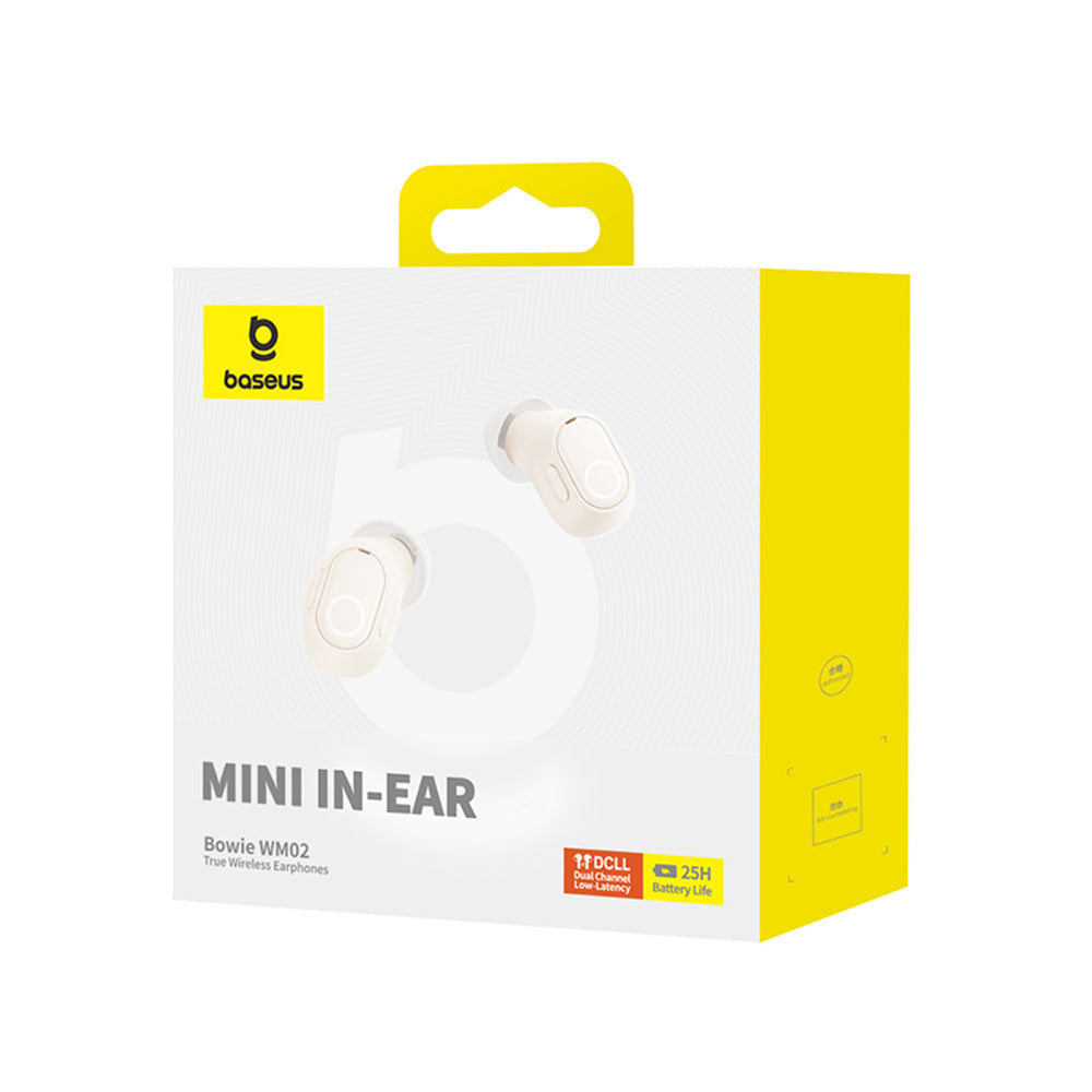 Handsfree Bluetooth Baseus Bowie WM02, TWS, Bianco NGTW370202