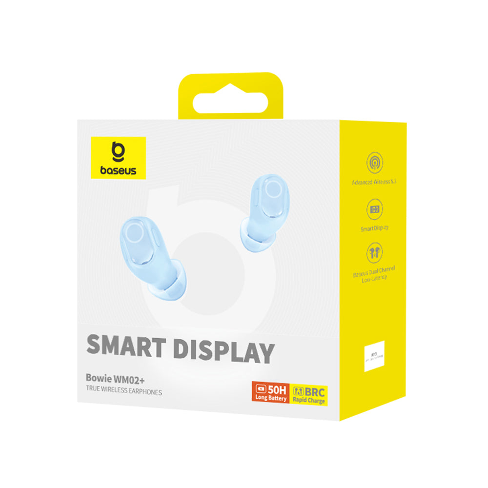 Handsfree Bluetooth Baseus WM02+, TWS, Blu NGTW370303