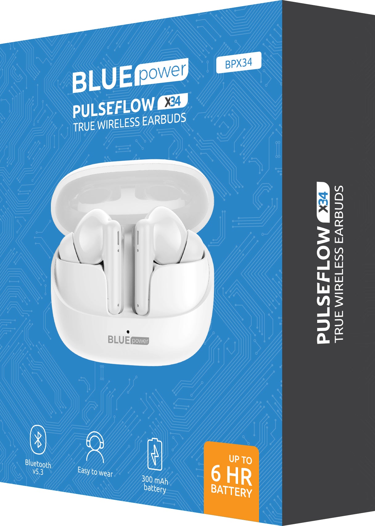 Vivavoce Bluetooth Blue Power BPX34, TWS, Bianco