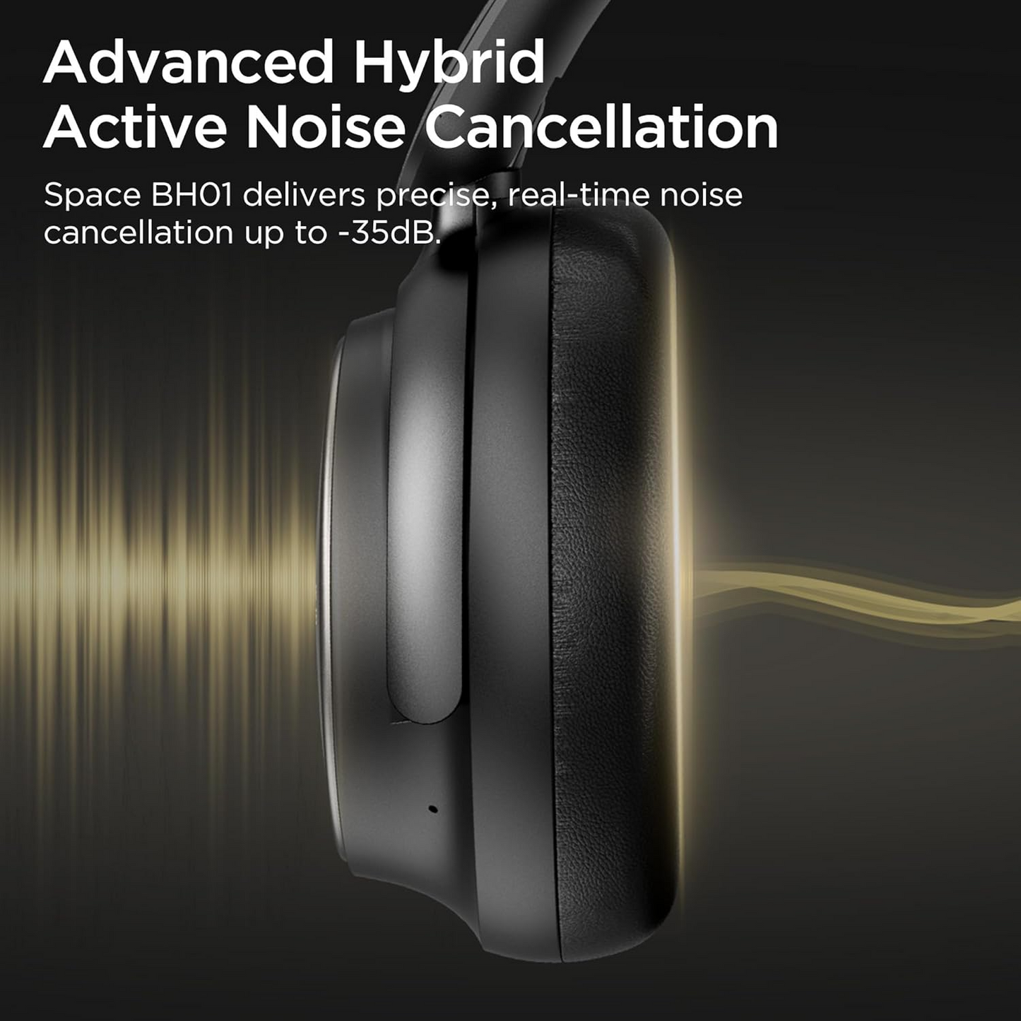 Auricolare Bluetooth Bugani Space BH01, MultiPoint, A2DP, ANC, Nero
