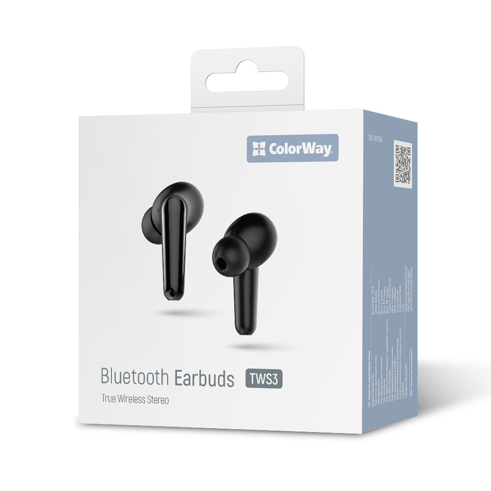Handsfree Bluetooth ColorWay TWS3, TWS, Nero