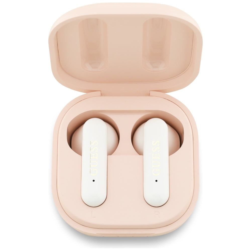 Auricolari Bluetooth Guess 4G Metal Logo, TWS, Rosa