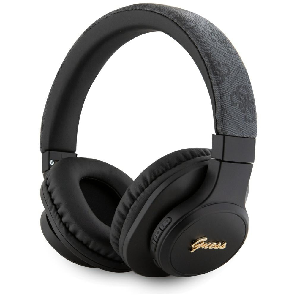 Auricolare Bluetooth Guess 4G Tone on Tone Script Logo, A2DP, Nero
