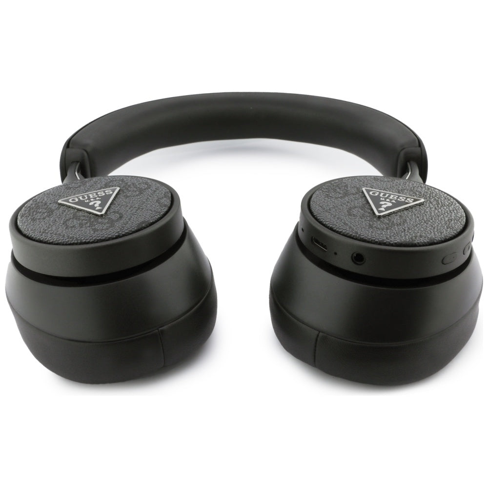 Auricolare Bluetooth Guess 4G con logo triangolare, A2DP, Nero