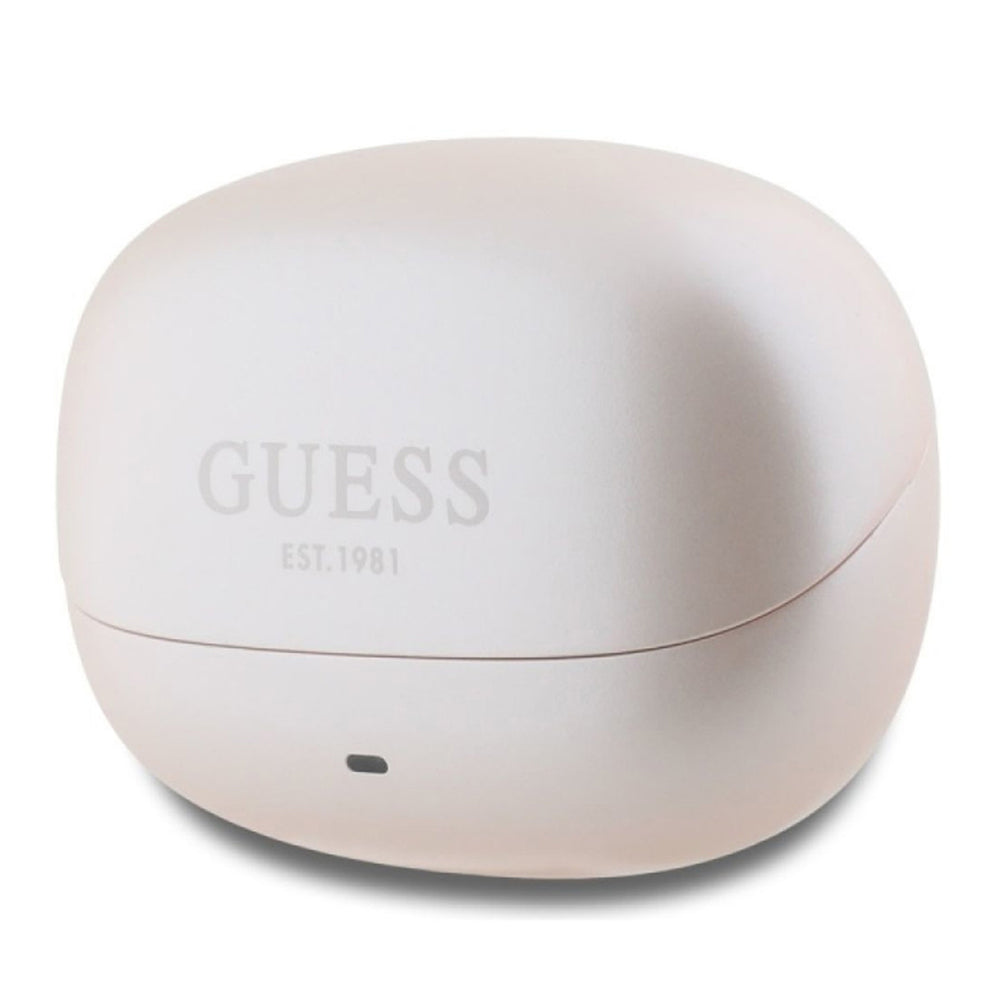 Auricolare Bluetooth Guess Capsule con Logo Stampato, TWS, ANC, Rosa