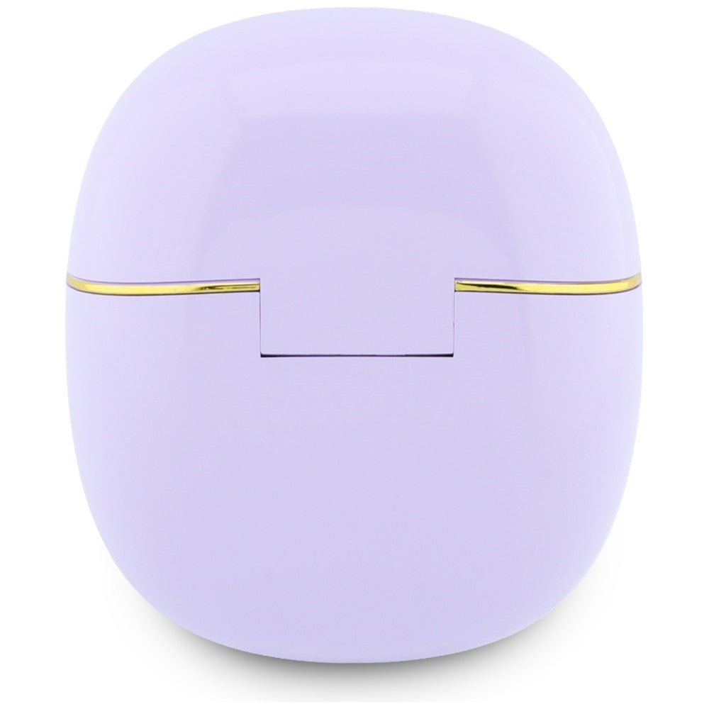 Auricolare Bluetooth Guess Glossy Gold Line Classic, TWS, Viola