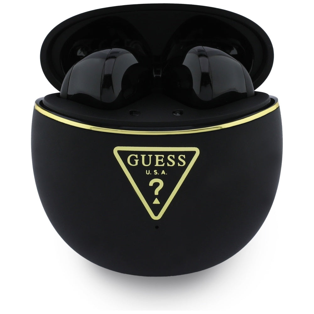 Auricolari Bluetooth Guess Script Print, TWS, Nero
