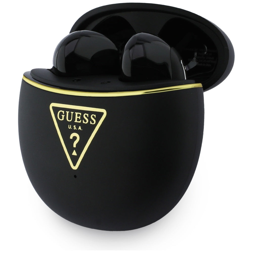 Auricolari Bluetooth Guess Script Print, TWS, Nero