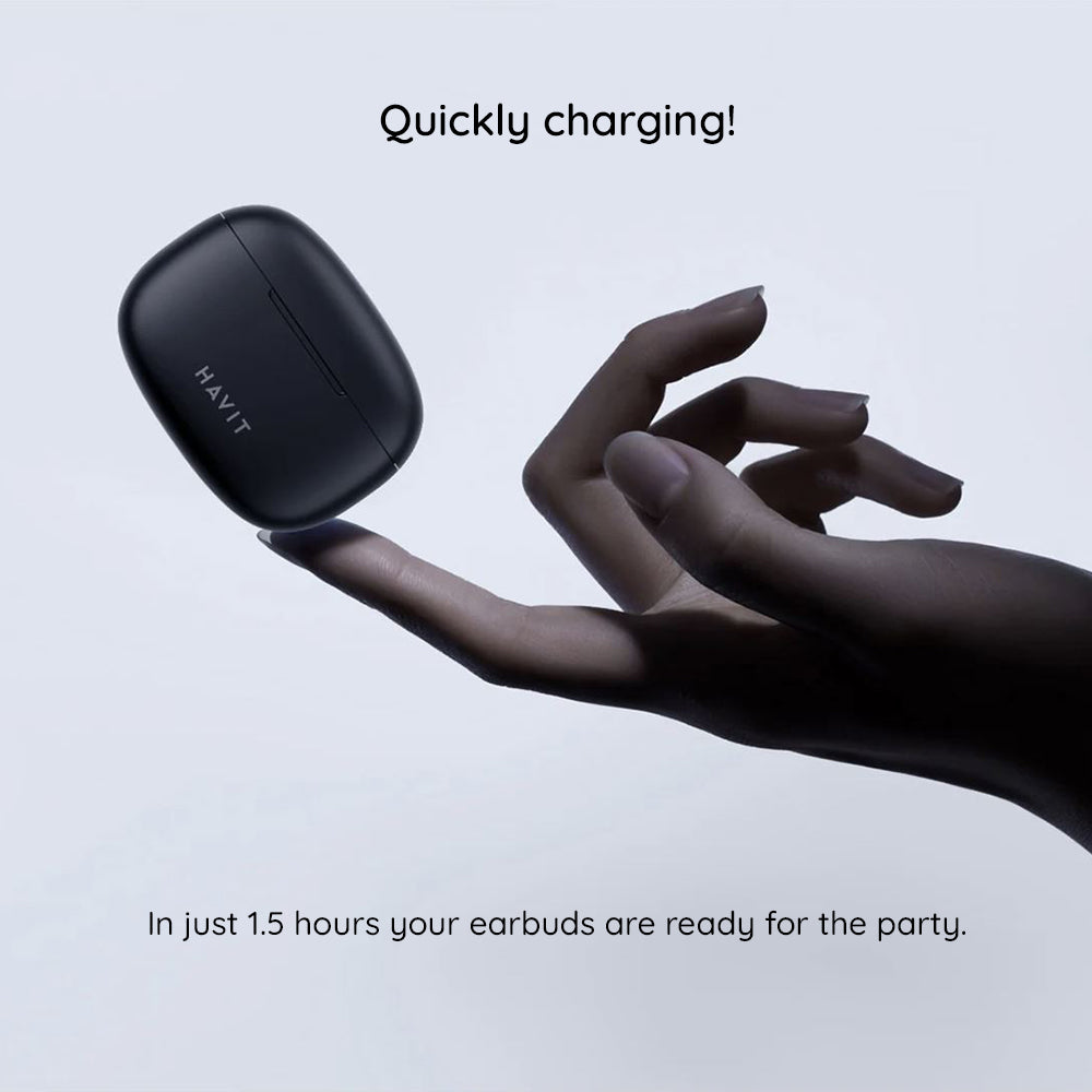 Auricolari Bluetooth HAVIT TW967 Pro, TWS, Nero