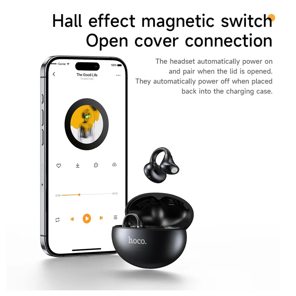 Auricolare Bluetooth HOCO EA8, TWS, Bianco