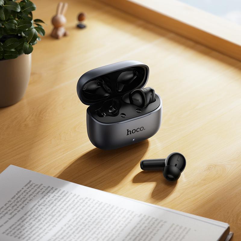 Auricolare Bluetooth HOCO EQ27 AI Translation, TWS, ANC, Grigio