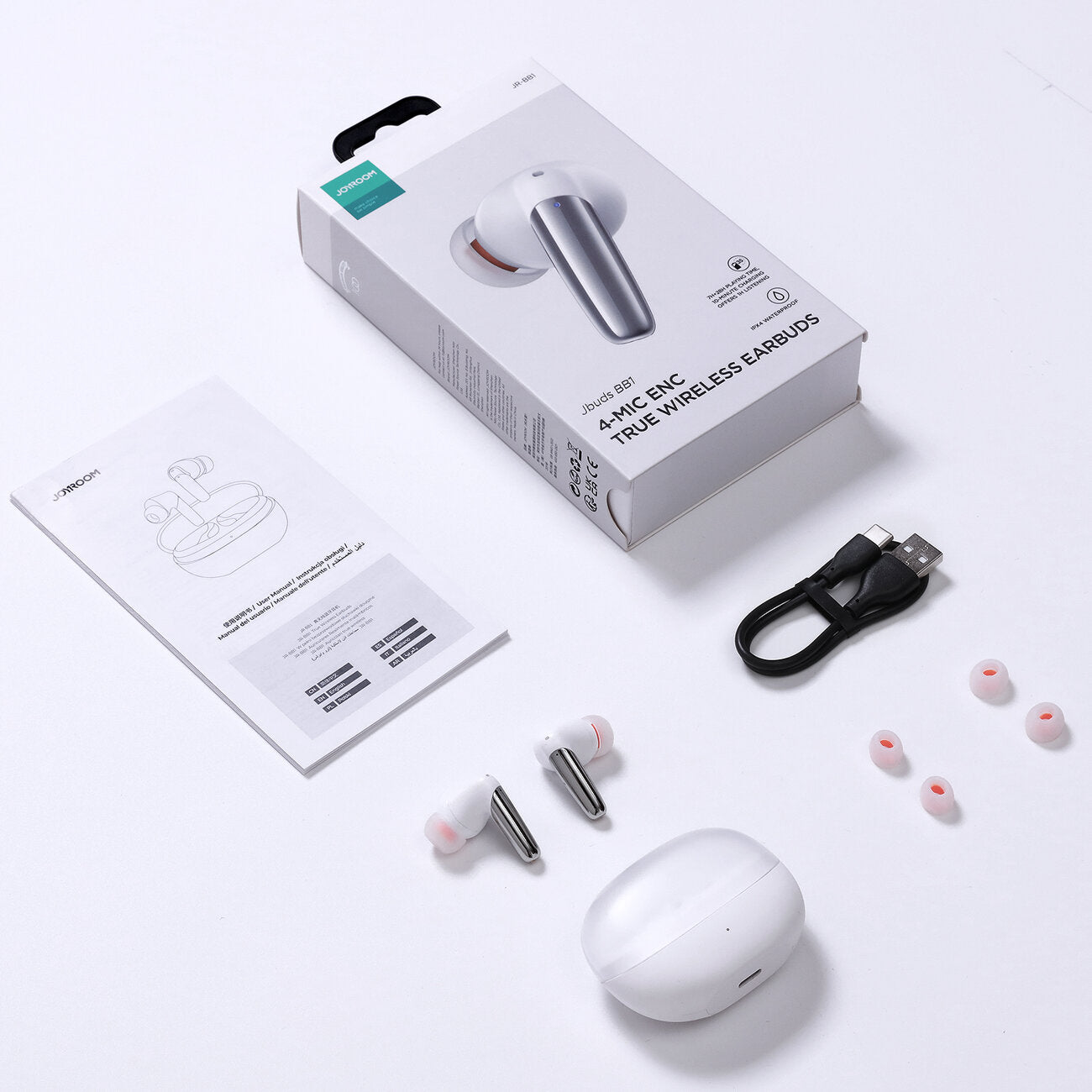Auricolari Bluetooth Joyroom JR-BB1, TWS, Bianco