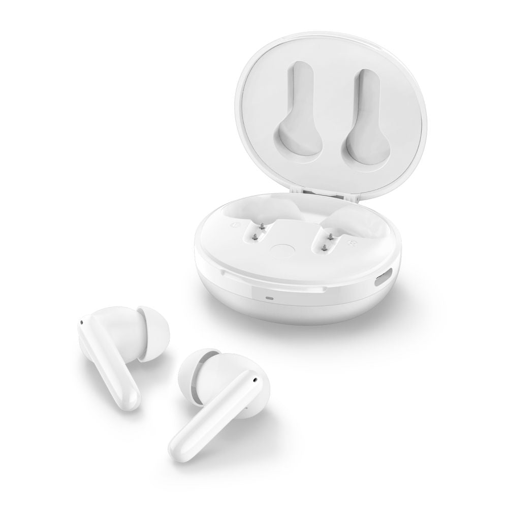 Handsfree Bluetooth Spigen SA2400, TWS, ANC, Bianco ASD07962
