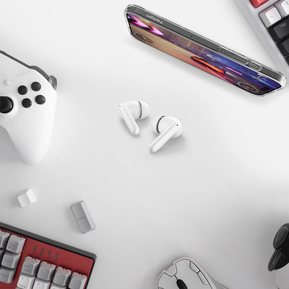 Auricolare Bluetooth Spigen SA2400, TWS, ANC, Bianco