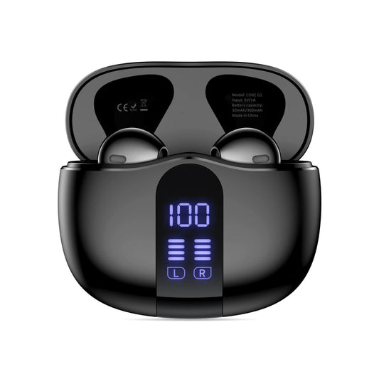 Auricolare Bluetooth Tech-Protect Ultraboost Core G2, TWS, Nero