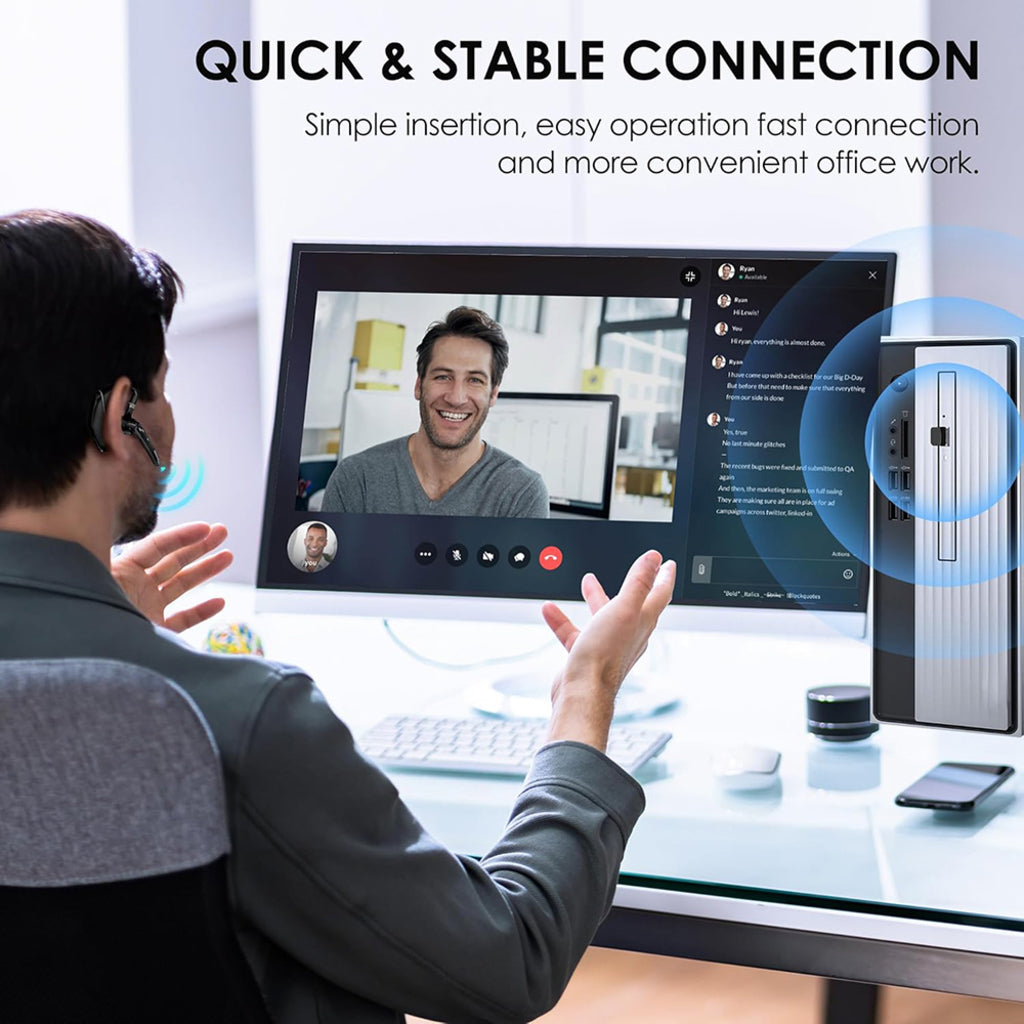 Cuffia Call Center Bluetooth Techsuit Hearyo A6L, Nera