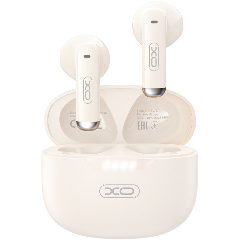 Auricolare Bluetooth XO Design G50, TWS, Beige