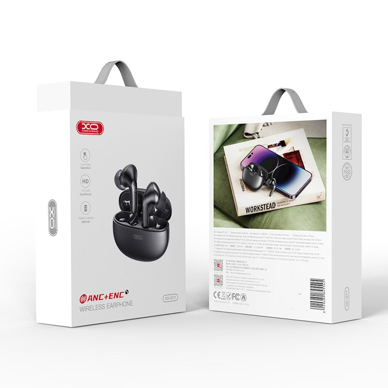 Vivavoce Bluetooth XO Design G17, TWS, ANC, nero