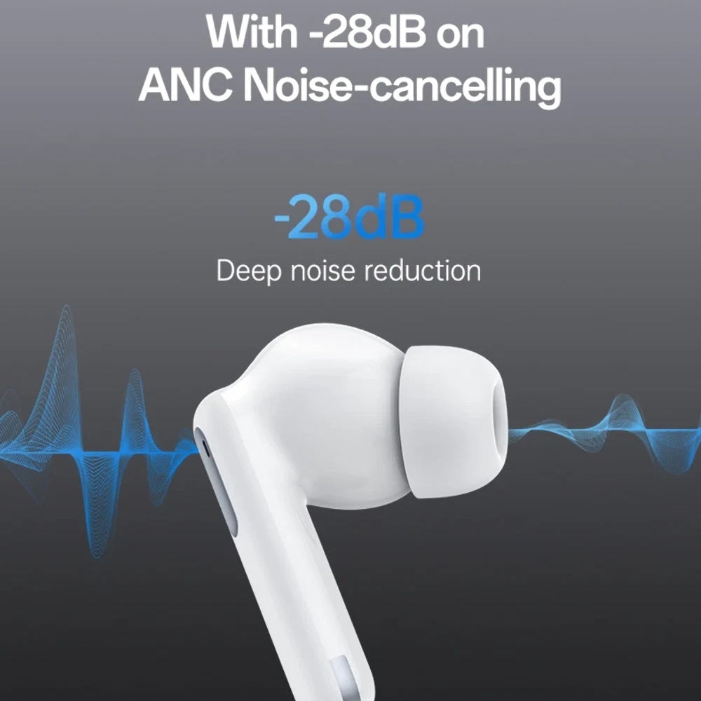 Auricolare Bluetooth Yesido TWS34, TWS, ANC, Bianco