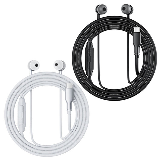 Auricolari USB-C Acefast L8, 1.2m, Grigio