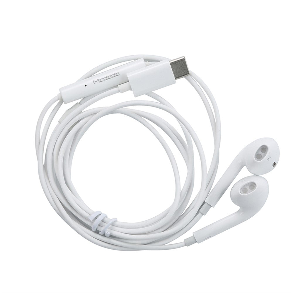 Handsfree USB-C McDodo HP-6071 Element, Bianco