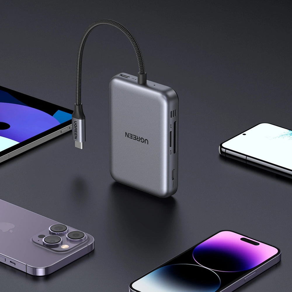Hub USB-C UGREEN CM896 (65759), 7in1, Grigio