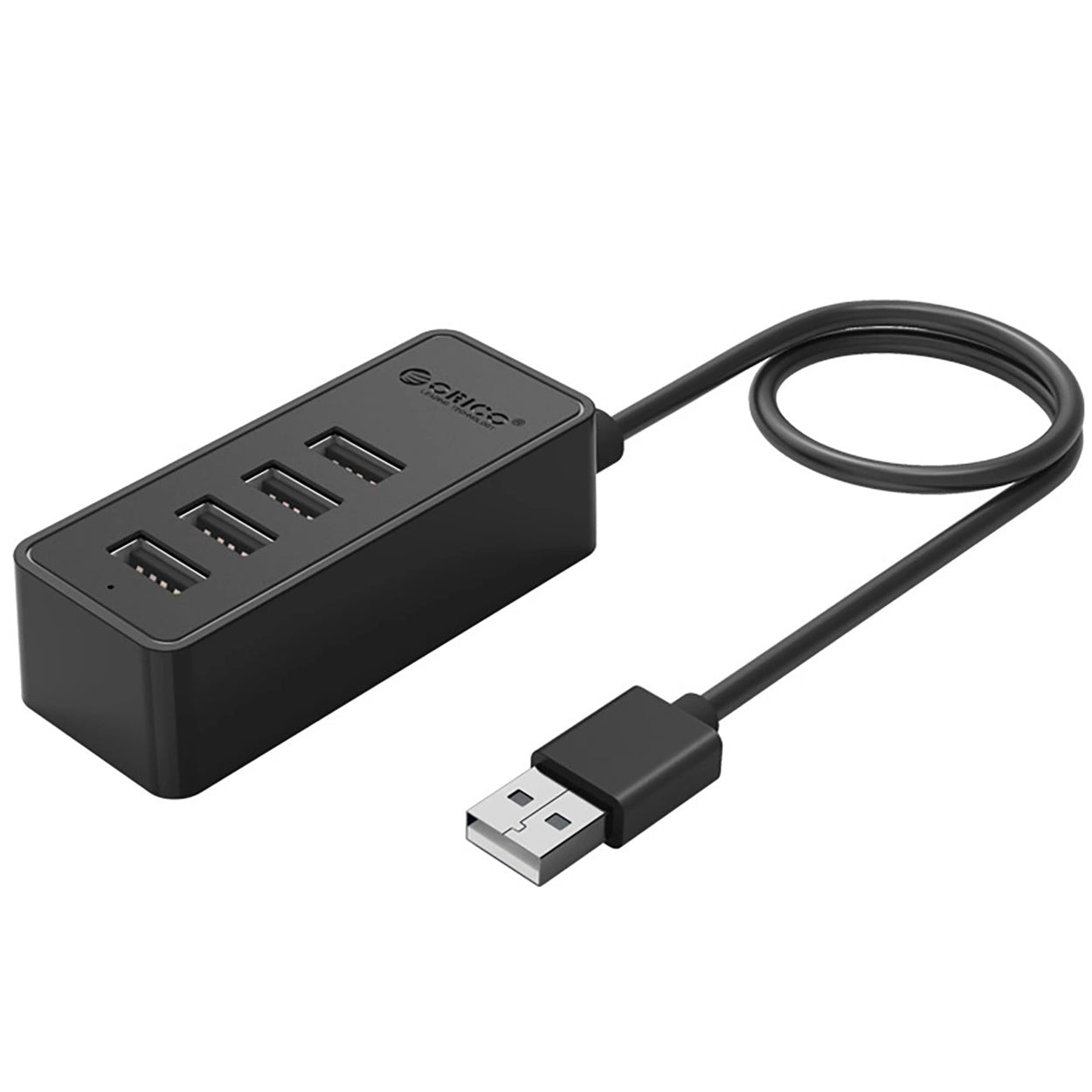 Hub USB Orico W5P-U2-100, 4 x USB-A, 1m, Nero