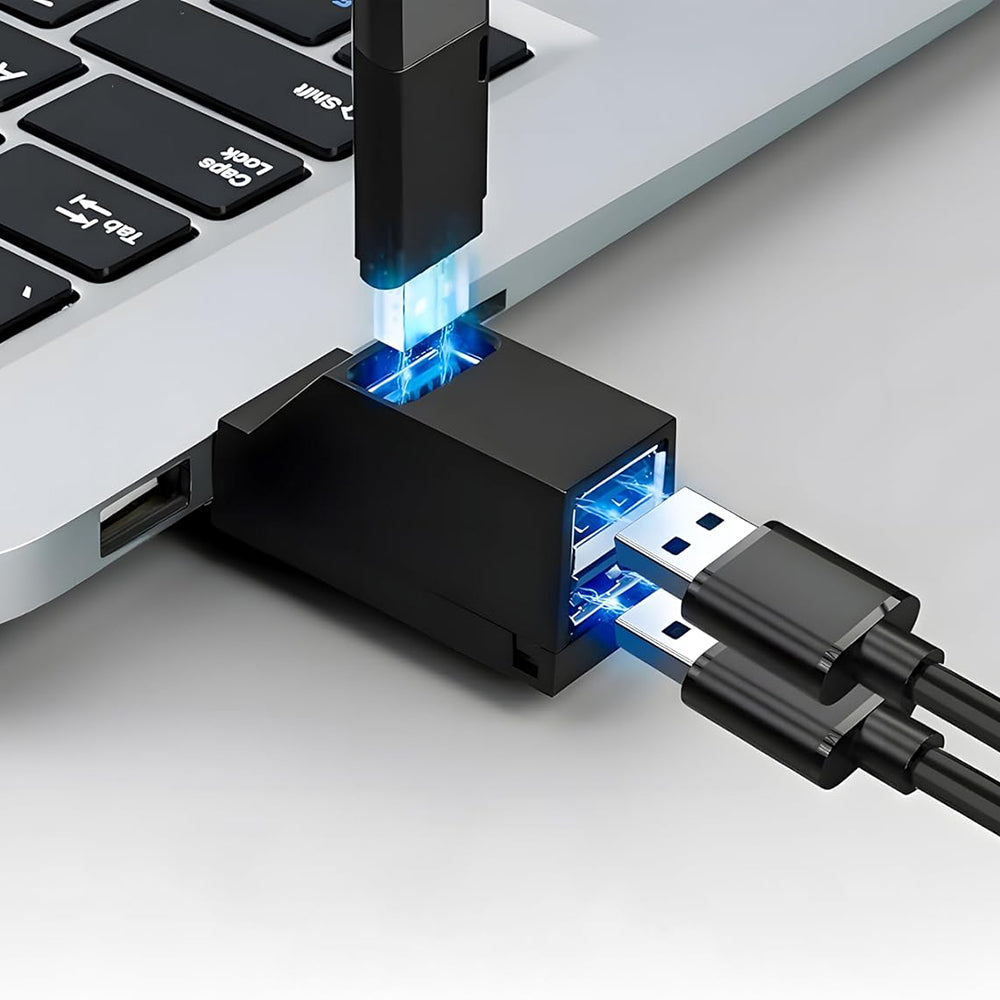 Hub USB Techsuit H11 EchoLink, 3in1, Nero