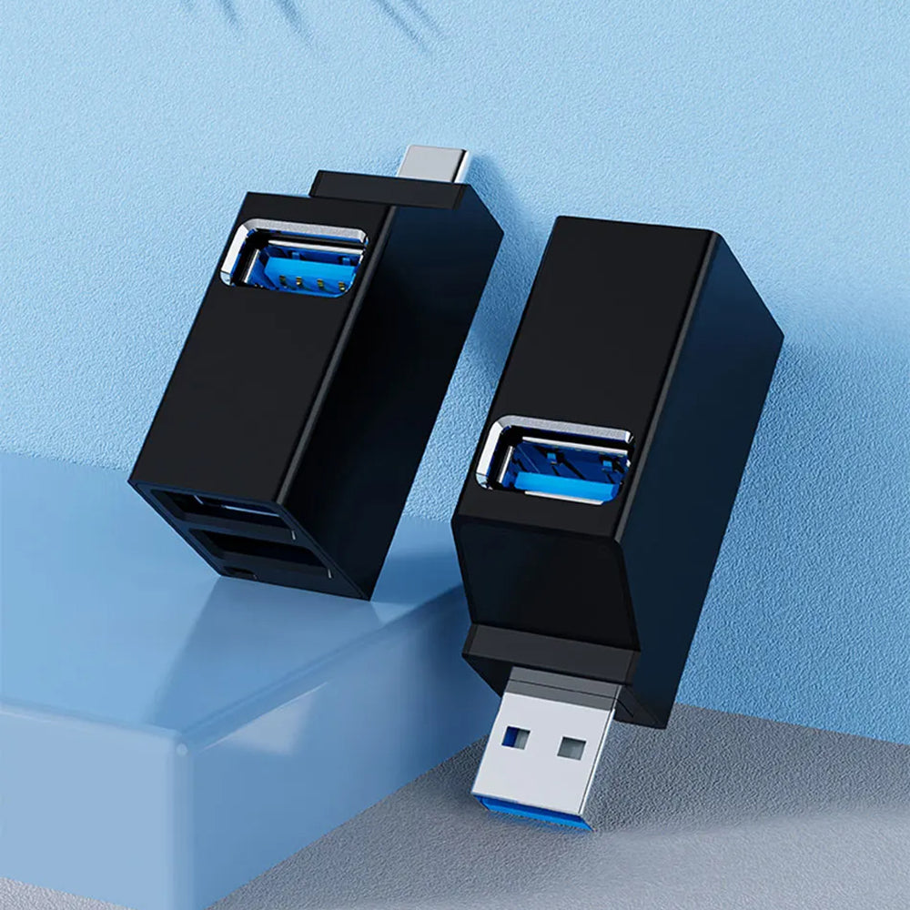 Hub USB Techsuit H11 EchoLink, 3in1, Nero