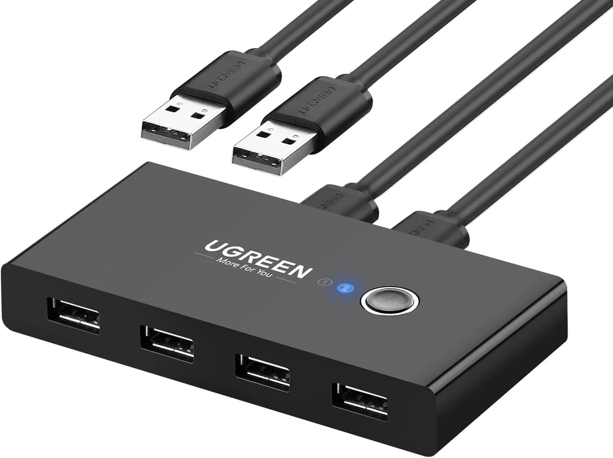 Switch USB UGREEN US216 (30767) Two Sharing Box, 4 x USB-A, Nero