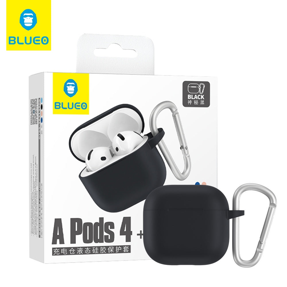 Custodia Blueo Liquid per Apple AirPods 4 / AirPods 5, nera