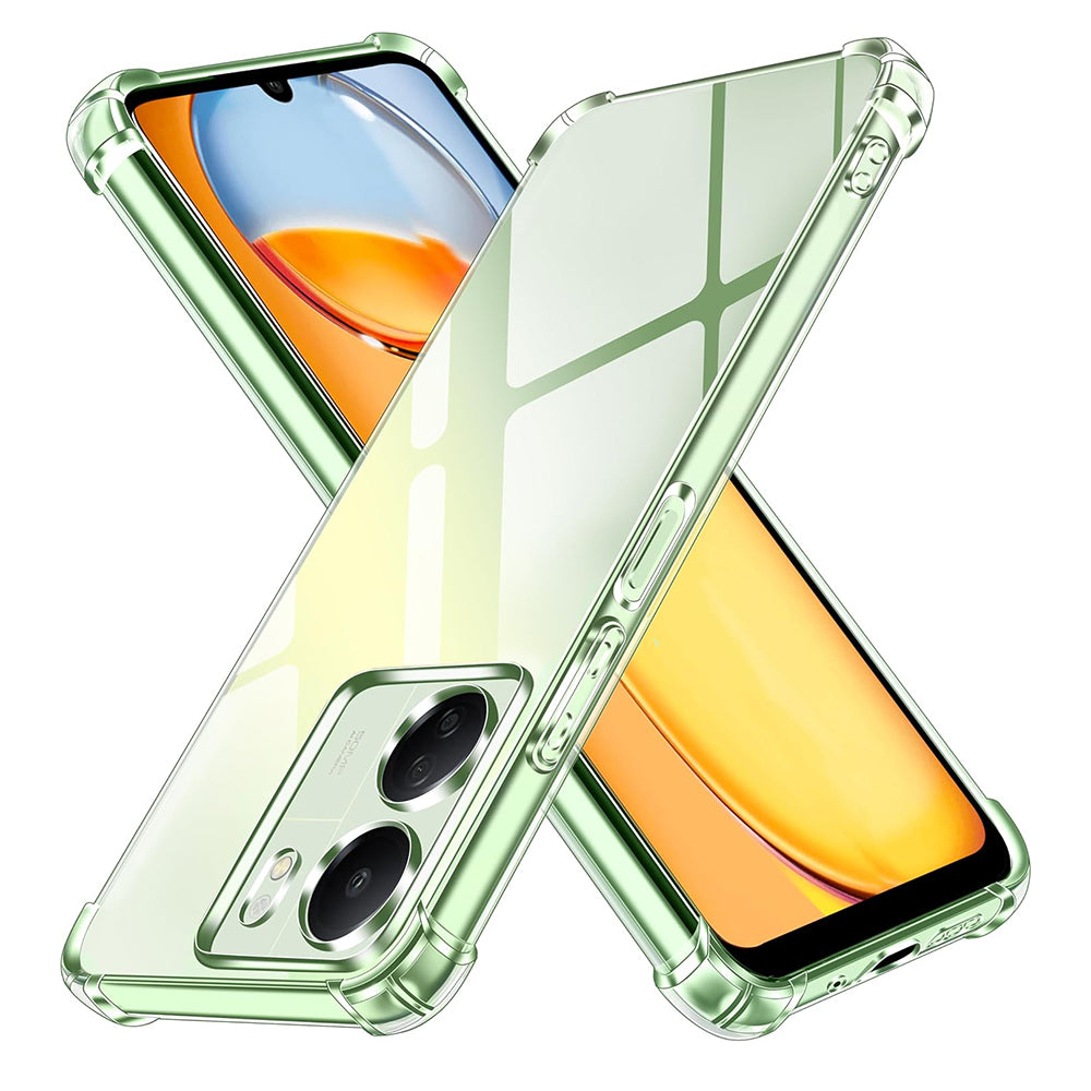 Custodia con Protezione per Fotocamera per Xiaomi Poco C65 / Redmi 13C, Techsuit, Shockproof Clear, Trasparente
