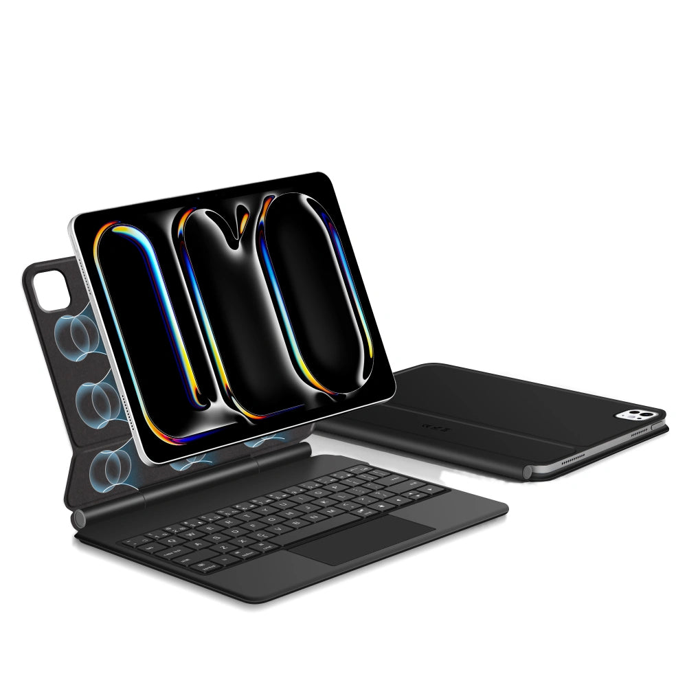 Custodia con Tastiera per Apple iPad Pro 13 (2025) / (2024), Tech-Protect, SmartCase Magnetica, Nera