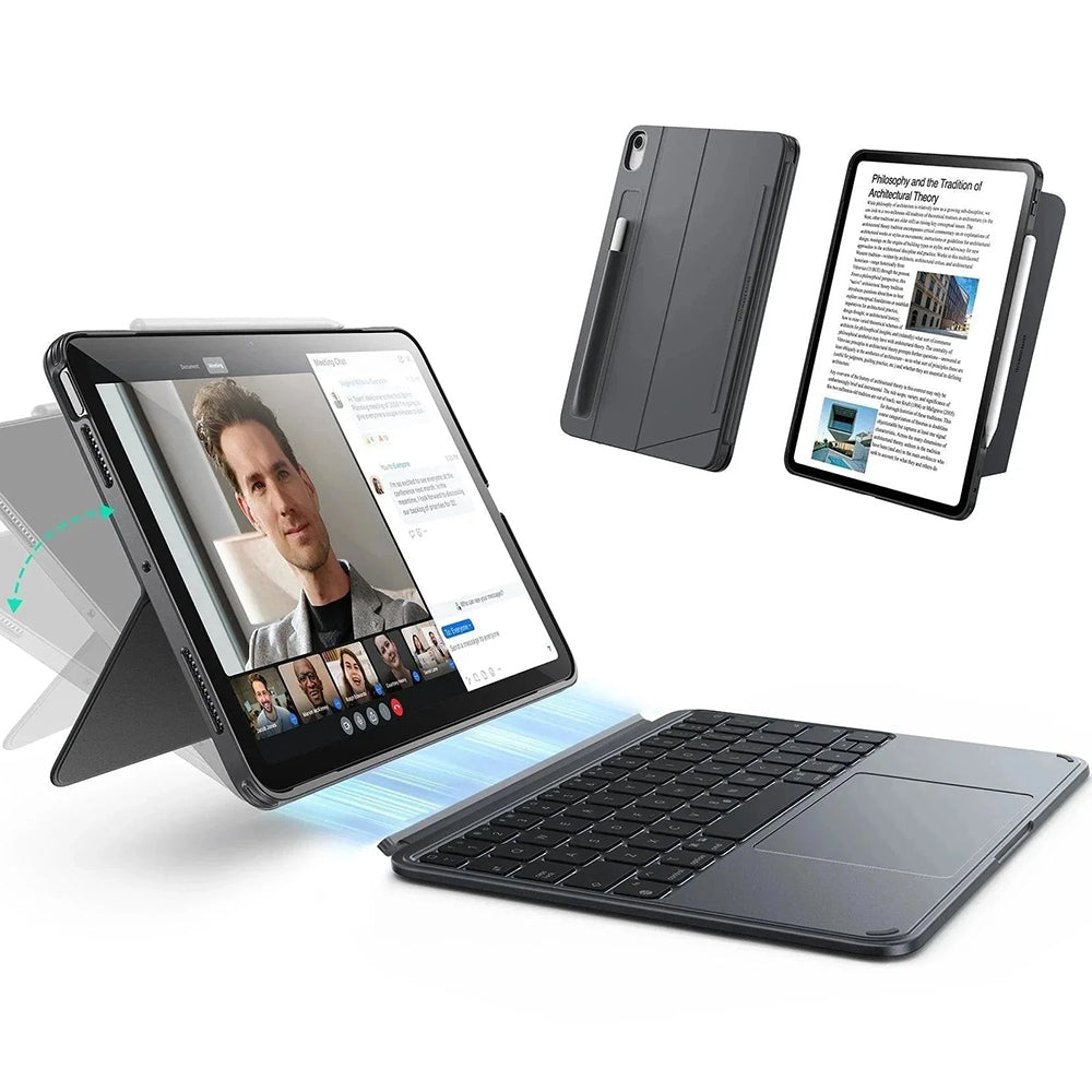 Custodia con Tastiera per Apple iPad Air 13 (2026) / Air 13 (2025) / Air 13 (2024), ESR, Shift, Grigio