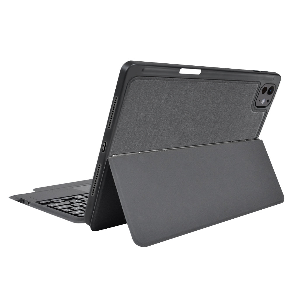 Custodia con Tastiera per Apple iPad Pro 11 (2024), Techsuit, KeyTab Pro, Nera