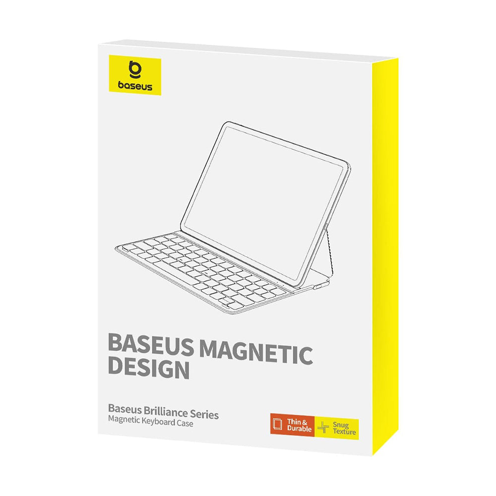 Custodia con Tastiera per Apple iPad Pro 12.9 (2022) / Pro 12.9 (2021) / Pro 12.9 (2020) / Pro 12.9 (2018), Baseus, Brilliance, Nera P40112602111-04