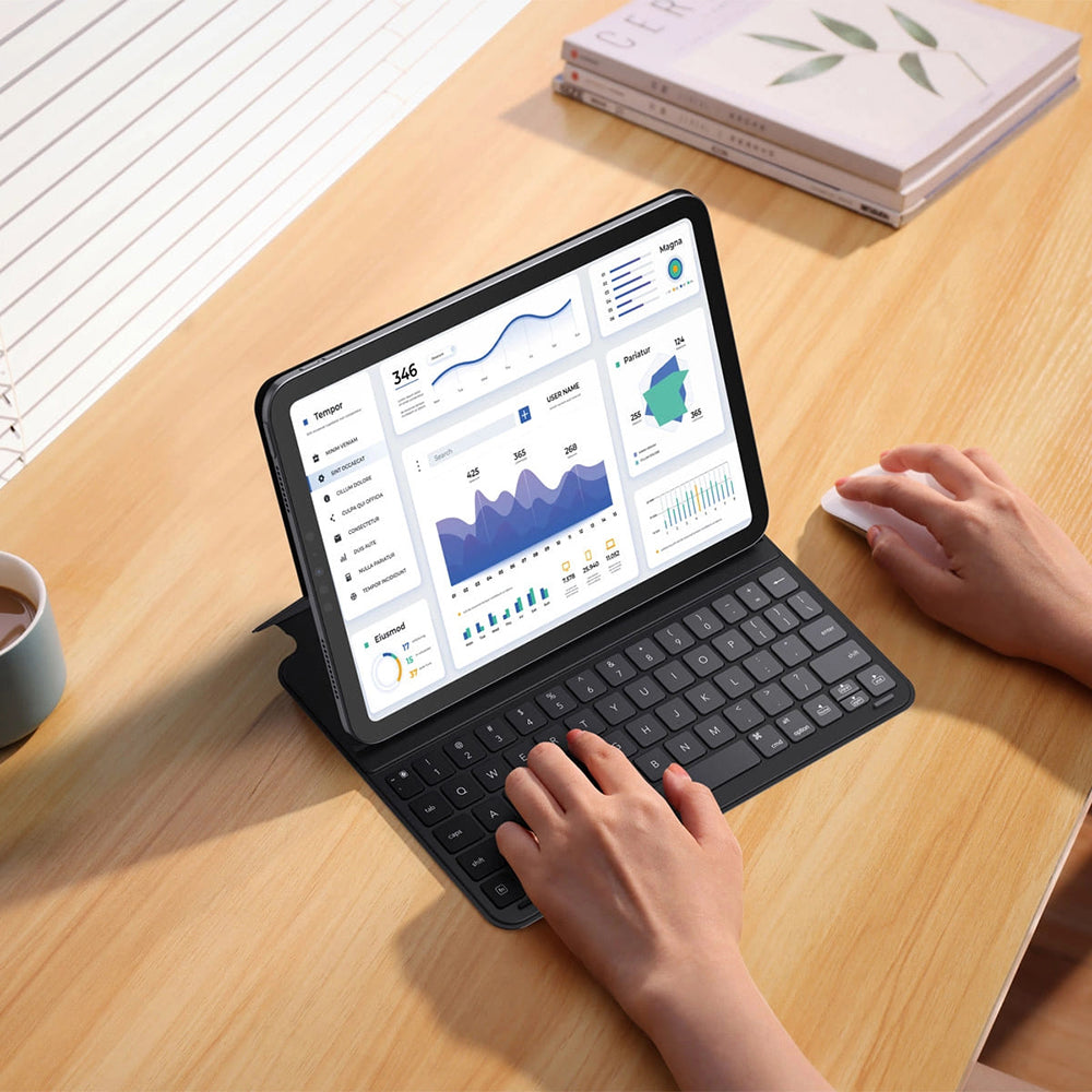Custodia con Tastiera per Apple iPad Pro 12.9 (2022) / Pro 12.9 (2021) / Pro 12.9 (2020) / Pro 12.9 (2018), Baseus, Brilliance, Nera P40112602111-04