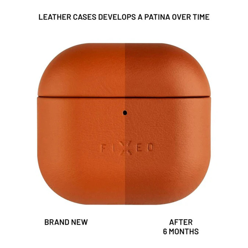 Custodia Fixed PodsLeather per Apple AirPods 4, Marrone
