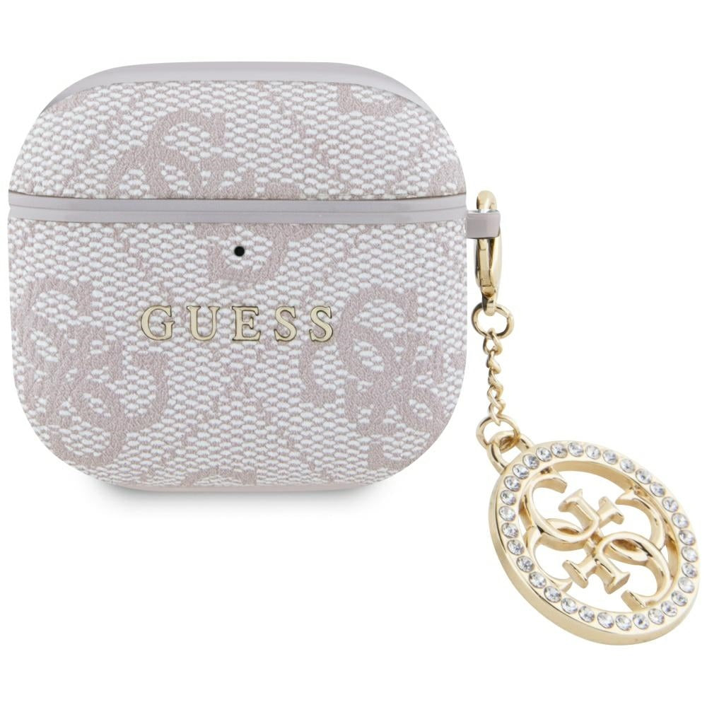 Custodia Guess 4G Strass Charm per Apple AirPods 4, Rosa
