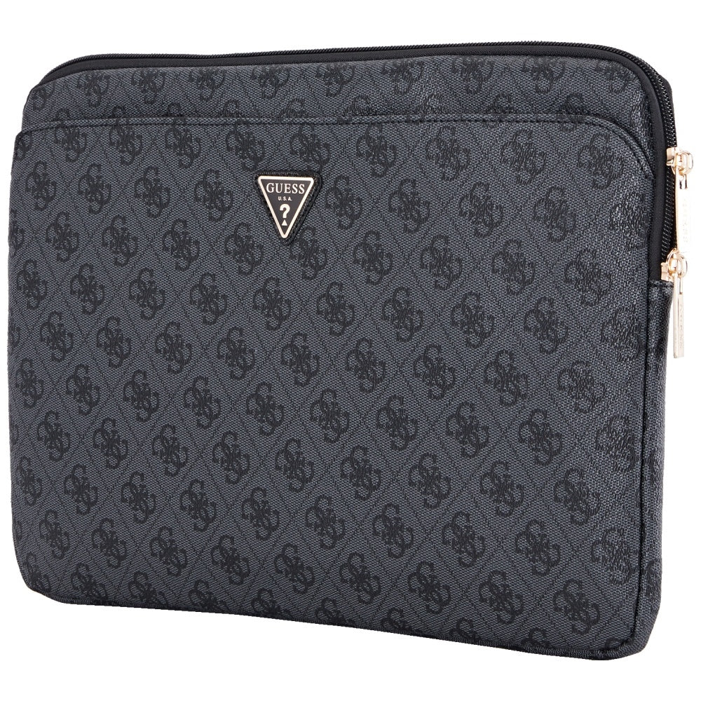 Custodia Guess 4G Triangle Logo per Laptop 14 pollici, Nera