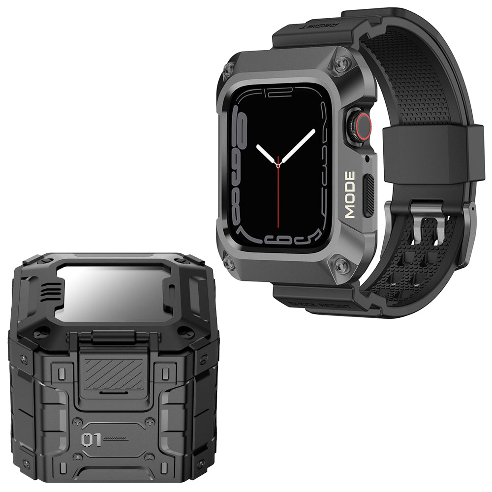 Cinturino Lito RuggedArmor per Apple Watch Serie 44mm, Grigio